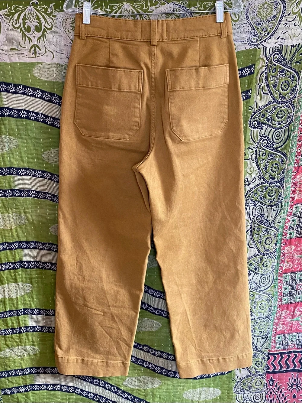 Everlane Tapenade The Organic Wide Leg Crop 2.0 Pants Size 6 Buyer Favorite - Picture 9 of 16